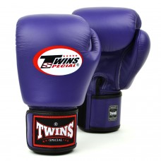 BGVL3 Twins Purple Velcro Boxing Gloves