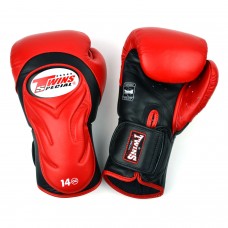 BGVL6 Twins Red-Black Deluxe Sparring Gloves
