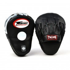 PML10 Twins Black Deluxe Curved Leather Focus Mitts