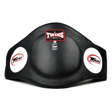 BEPL2 Twins Black Leather Belly Pad