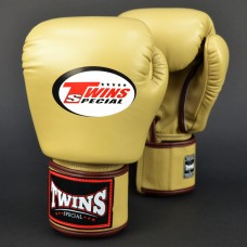 BGVL3 Twins Latte Velcro Boxing Gloves