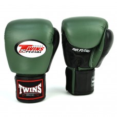 BGVLA2-2T Twins Air Flow Boxing Gloves Olive-Black-White