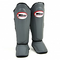 SGS10 Twins Grey-Black Double Padded Shin Pads