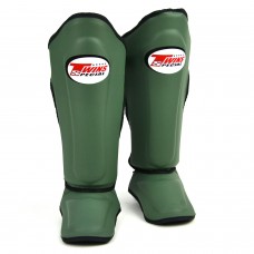 SGS10 Twins Olive-Black Double Padded Shin Pads
