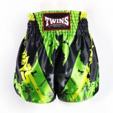 TBS61-CA Twins Candy Muaythai Shorts Black-Green
